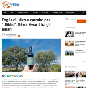 Sicilia del Gusto – foglie di ulivo e carrubo per Ulibbo Silver Award tra gli amari